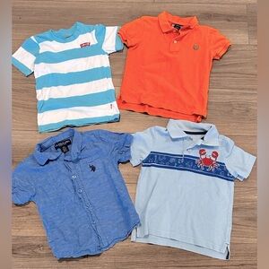 Bundle of Boys 4T Polo and Shirt Set Various Brands